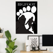 Poster Bigfoot Noir 2 (Bureau à domicile)