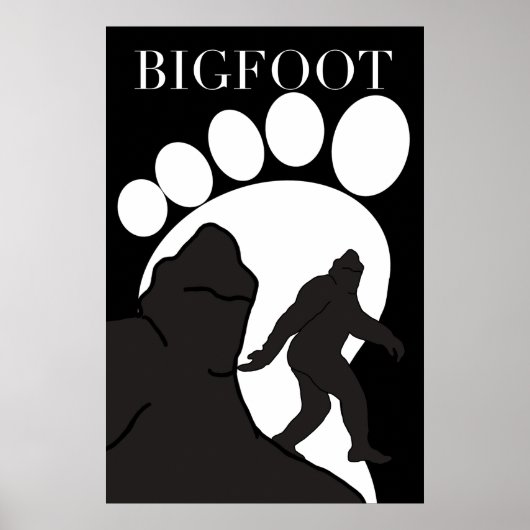 Poster Bigfoot Noir 2 (Devant)