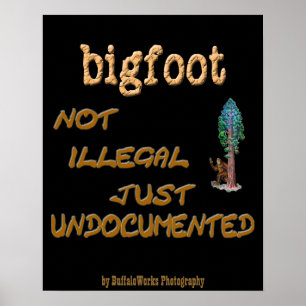 Poster Bigfoot non documenté