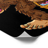 Poster Bigfoot Oeuf Fête de Pâques Garçons Filles Enfants (Coin)