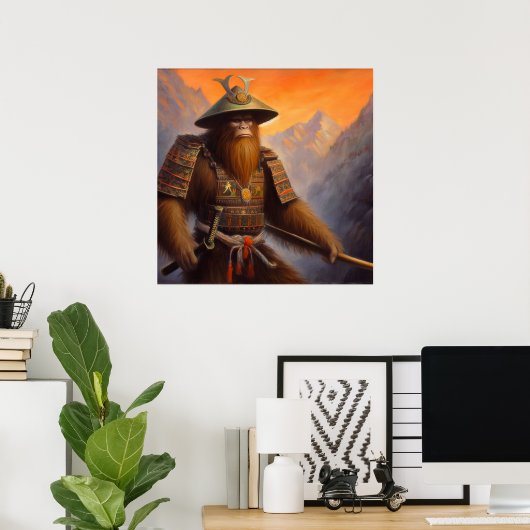 Poster Bigfoot Samurai (Bureau à domicile)