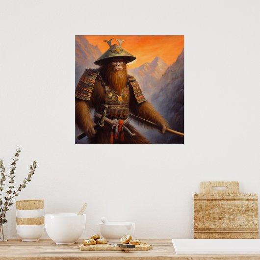 Poster Bigfoot Samurai (Cuisine)