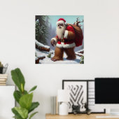 Poster Bigfoot Santa Claus (Bureau à domicile)