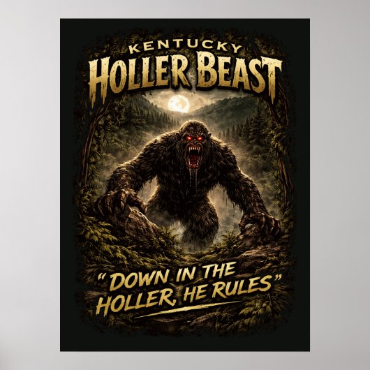 Poster Bigfoot Sasquatch (Devant)