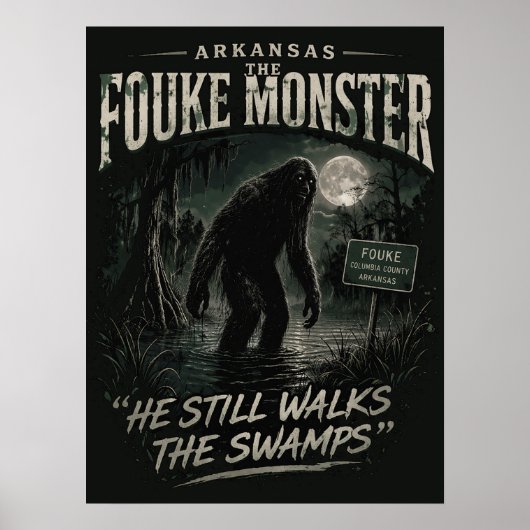 Poster Bigfoot Sasquatch (Devant)