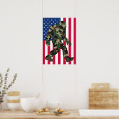 Poster Bigfoot Sasquatch Camouflage  (Cuisine)