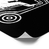 Poster Bigfoot Sasquatch Conduite Golf Panier Funny Golf (Coin)