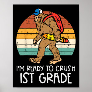 Poster Bigfoot Sasquatch Prêt À Écraser 1Ème Classe Premi