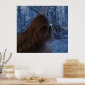POSTER BIGFOOT SASQUATCH PROFIEL (Keuken)