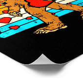 Poster Bigfoot Sasquatch Retro Heart Funny Valentines Day (Coin)