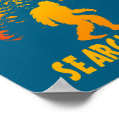 Poster Bigfoot Search Team Sasquatch Yeti Funny  (Coin)