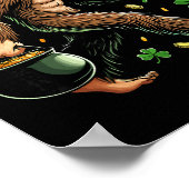 Poster Bigfoot St Patrick Funny Sasquatch Saint Pad (Coin)