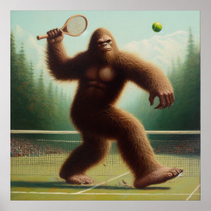 Poster Bigfoot Tennis