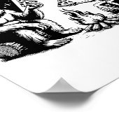 Poster Bigfoot Ufo Alien Pizza Feu de camp Randonnée Camp (Coin)