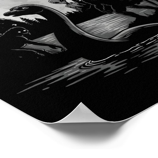 Poster Bigfoot Ufo Loch Ness Monster Mothman And Aliens!  (Coin)