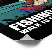 Poster bigfoot va aller pêcher (Coin)