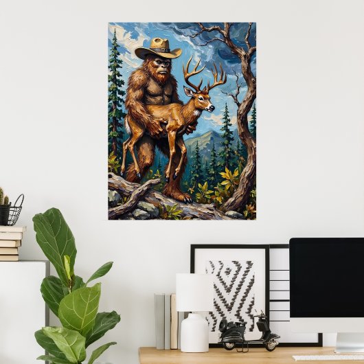Poster Bigfoot's Mountain Pass : une tenue protectrice (Bureau à domicile)