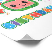 Poster Bigfrère Du Match Familial Fille Melon Anniversair (Coin)