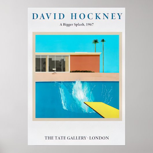 Poster Bigger Splash 1967 (Devant)