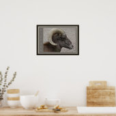 Poster Bighorn Sheep Wildlife (Cuisine)