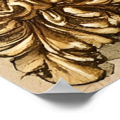 Poster bijou orné d'une grosse pierre précieuse bleue (Coin)