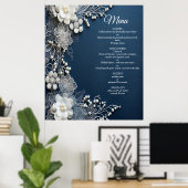 Poster Bijoux en costume sur Blue Denim (Bureau à domicile)