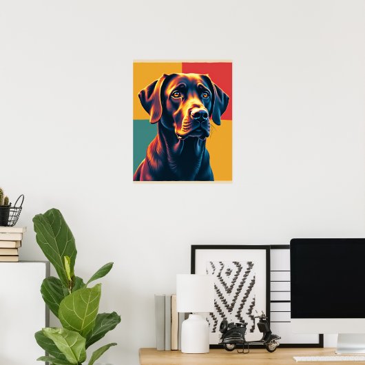 Poster Bijoux en terre Pop Art Labrador Capture d'écran (Bureau à domicile)