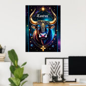 Poster Bijoux Galaxie Zodiac Taurus (Bureau à domicile)