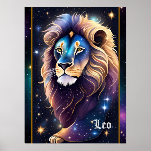 Poster Bijoux Galaxy Zodiac Leo