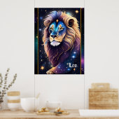 Poster Bijoux Galaxy Zodiac Leo (Cuisine)