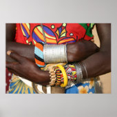 Poster Bijoux Samburu en Kenya, Afrique (Devant)