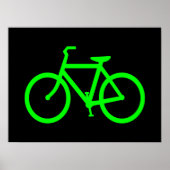 Poster Bike vert de Lime (Devant)