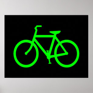 Poster Bike vert de Lime
