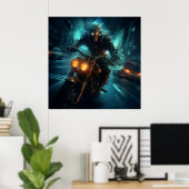 Poster Biker (Bureau à domicile)