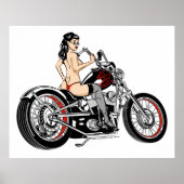 Poster Biker Babe (Devant)