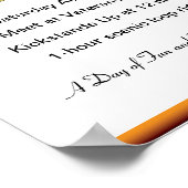 Poster Biker Memorial Ride sunburst invitation (Coin)