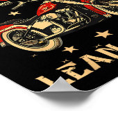 Poster Biker Quand La Vie Vous Jette Une Courbe Moto Homm (Coin)