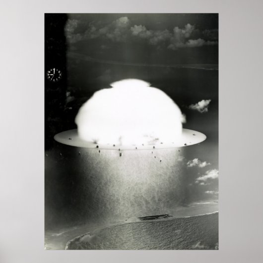 POSTER BIKINI ATOLL HYDROGÈNE BOMBE TEST 1946 (Devant)