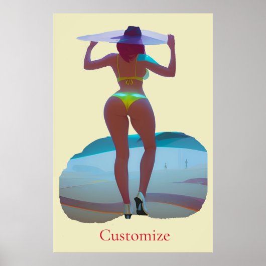 Poster Bikini Booty Beach Girl Thunder_Cove (Devant)
