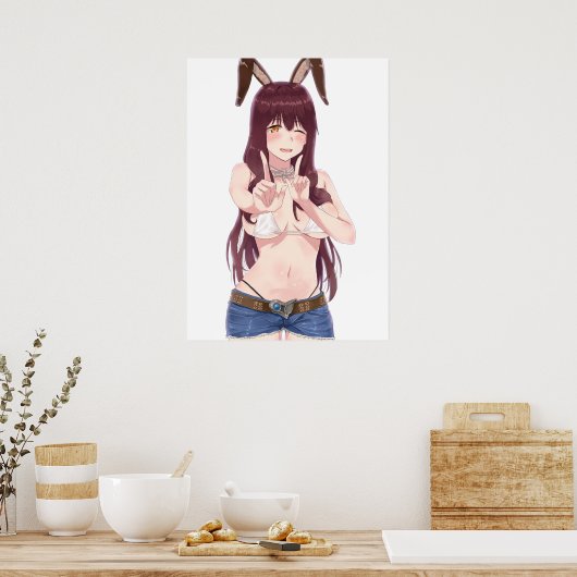 Poster Bikini Bunny Hottie (Cuisine)