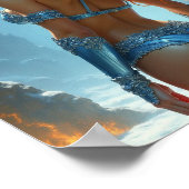 Poster Bikini déesse du feu et de la glace (Coin)