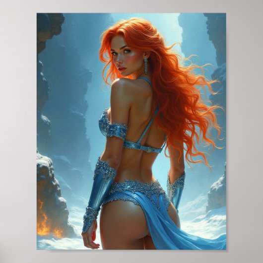 Poster Bikini déesse du feu et de la glace (Devant)