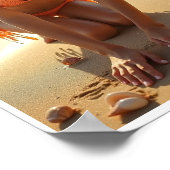 Poster Bikini Sur La Plage (Coin)