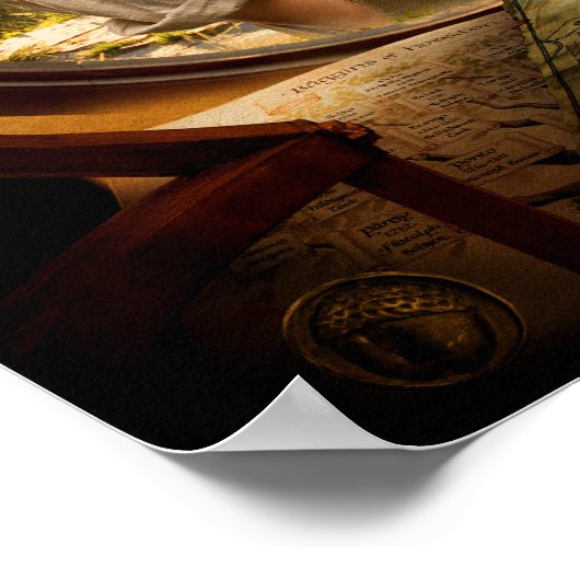 Poster BILBO BAGGINS™ dans le collage de bordures (Coin)