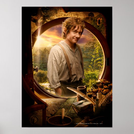 Poster BILBO BAGGINS™ dans le collage de bordures (Devant)