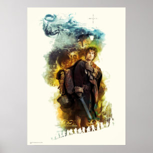 Poster BILBO BAGGINS™ et la société des nains Graphique