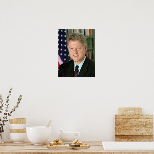 Poster Bill Clinton (Cuisine)
