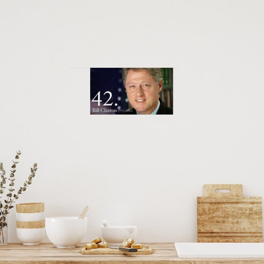Poster Bill Clinton (Cuisine)
