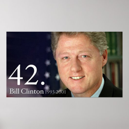 Poster Bill Clinton (Devant)