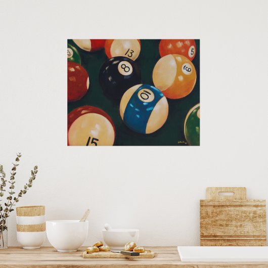 Poster Billard (Cuisine)